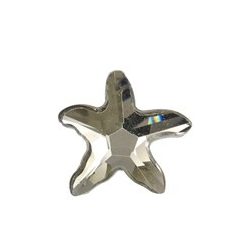   Üvegmedál tengeri csillag, 34x31x9mm, crystal CAL, 1 db/csomag