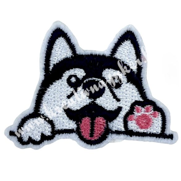 Vasalható matrica, husky, 5x4 cm, 5 db/csomag