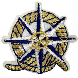 Vasalható matrica, iránytű, 5x5,5 cm, 5 db/csomag